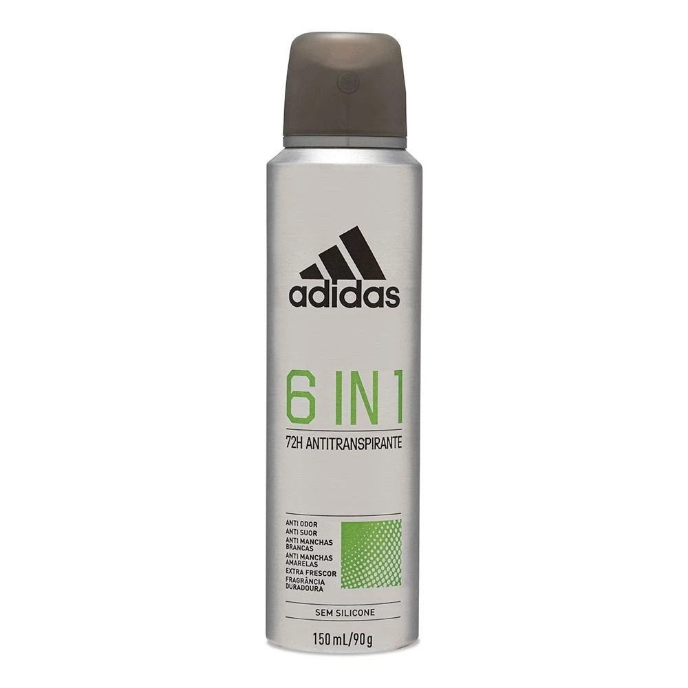 Desodorante Adidas 6 em 1 aerossol masculino